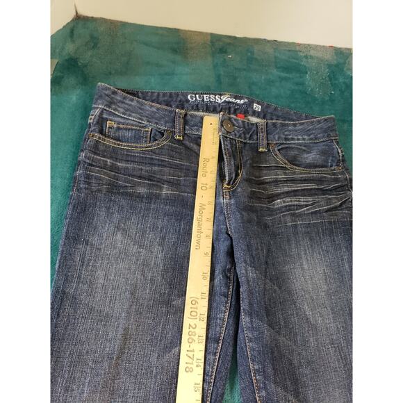 Guess Jeans Size 29 Womens Blue Stretch Denim Pants Mid Rise Carla Bootcut - Picture 8 of 14